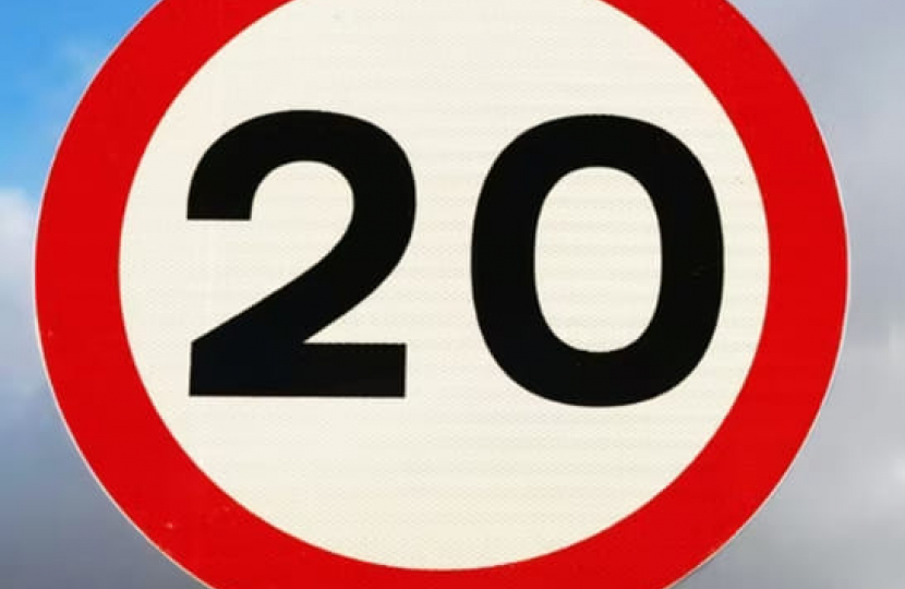 20MPH Speed Limit Sign