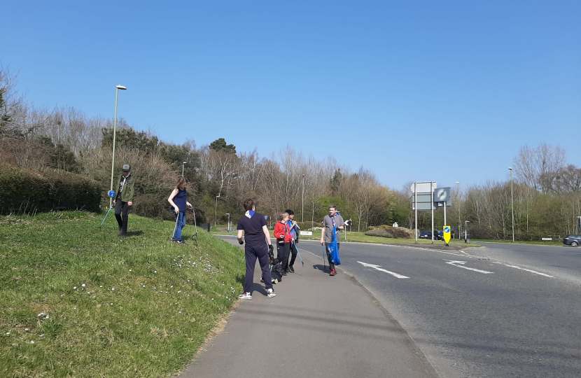 Group litter picking