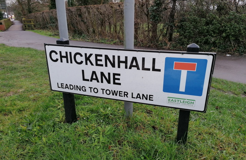 Chickenhall Lane Street Sign